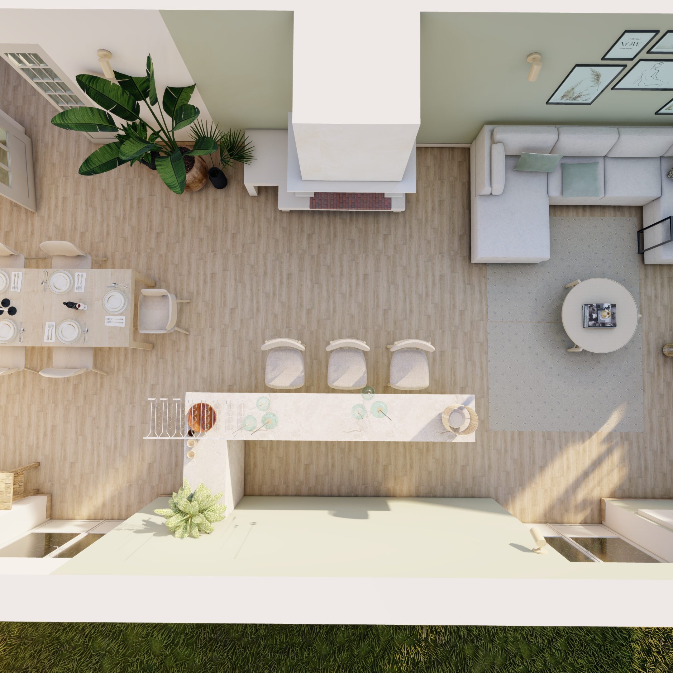 Projet S - 3D aménagement séjour 